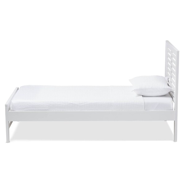 Sedona Modern White-Finished Wood Twin Platform Bed